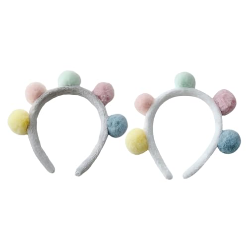 MERRYHAPY 2 Stück Plüschkopfband mit Bunten Pompons Weiches Stoffhaarband für Mädchen Charmantes Haarschmuck accessoire Langlebig und Bequem für Alltag und Party MERRYHAPY 2 Stück Plüschkopfband mit Bunten Pompons Weiches Stoffhaarband für Mädchen Charmantes Haarschmuck accessoire Langlebig und Bequem für Alltag und Party von MERRYHAPY