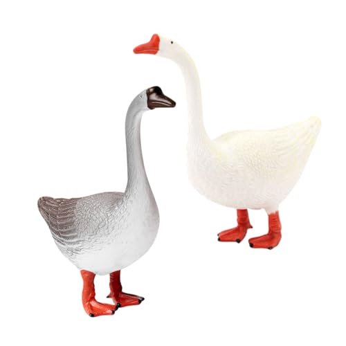 MERRYHAPY 2 Stück Realistische Gänse Figur Teiliges Kunststoff Bauernhof Tiermodell Langlebig Detailgetreu Dekorativ für Garten Terrasse Lernspielzeug Naturnahe Gestaltung MERRYHAPY 2 Stück Realistische Gänse Figur Teiliges Kunststoff Bauernhof Tiermodell Langlebig Detailgetreu Dekorativ für Garten Terrasse Lernspielzeug Naturnahe Gestaltung von MERRYHAPY