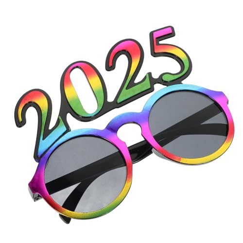 MERRYHAPY 2025 Partybrillen Brillen-requisiten Für Die Neujahrsparty Silvester Brille Lustige Partybrille Grad Partybrille Frohes Neues Jahr Brille Abschlussbrille Neujahrsparty-brillen Stk von MERRYHAPY