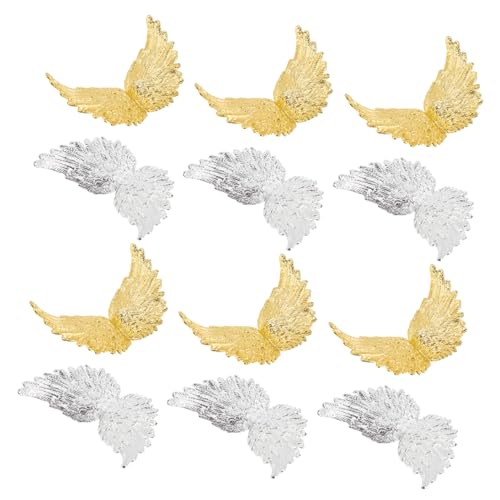 MERRYHAPY 24stücke Teiliges Mini Engel Flügel Dekoration Für Bastelarbeiten Und Kunststoff Flügel Ornament Für Diy Projekte in Gold Silber Für Kreative MERRYHAPY 24stücke Teiliges Mini Engel Flügel Dekoration Für Bastelarbeiten Und Kunststoff Flügel Ornament Für Diy Projekte in Gold Silber Für Kreative von MERRYHAPY
