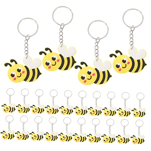 MERRYHAPY 288 Stk Biene Schlüsselanhänger Bienen-Party-Dekorationen bienen zubehör bienen accessoires charms anhänger schlüsselringe Schlüsselanhänger aus Metall mit Cartoon-Biene von MERRYHAPY