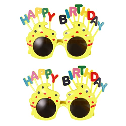 MERRYHAPY 2st Cosplay-party-brille Lustige Brille Sonnenbrille Für Die Geburtstagsfeier Damen Brille Happy Birthday Brille Für Erwachsene Neuheit Geburtstagsbrille Brille Für Kinder Gläser von MERRYHAPY