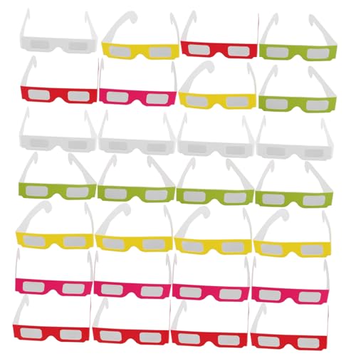MERRYHAPY 30 Stück Teiliges Partybrillen Bunte Feuerwerkseffekte Leichte Geburtstagsbrillen für Partyzubehör Belohnungen Valentinstag Spaß MERRYHAPY 30 Stück Teiliges Partybrillen Bunte Feuerwerkseffekte Leichte Geburtstagsbrillen für Partyzubehör Belohnungen Valentinstag Spaß von MERRYHAPY