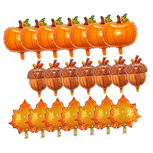 MERRYHAPY 30st Folienballons Ballon Zum Thema Herbst Heimkulisse Ornament Kürbis-aluminiumballon Erntefest Herbstdeko Für Zu Hause Thanksgiving-partydekorationen Kürbisballon Aluminiumfolie von MERRYHAPY