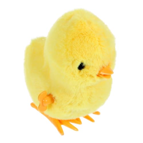 MERRYHAPY 4 Stück Springendes gelbes Huhn Osterspielzeug zum aufziehen Hüpfendes Hasenspielzeug für Kinder chicken toy Aufziehbares Huhn schöne Tierspielzeuge Uhrwerkspielzeug für Kinder von MERRYHAPY