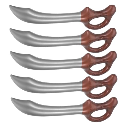 MERRYHAPY 5 Stück Teiliges Aufblasbares Piratenschwert für Leicht Aufzublasen Robustes Piratenkostüm Zubehör Ergonomisch Geformter Griff für Fasching Kindergeburtstag und Piratenpartys MERRYHAPY 5 Stück Teiliges Aufblasbares Piratenschwert für Leicht Aufzublasen Robustes Piratenkostüm Zubehör Ergonomisch Geformter Griff für Fasching Kindergeburtstag und Piratenpartys von MERRYHAPY