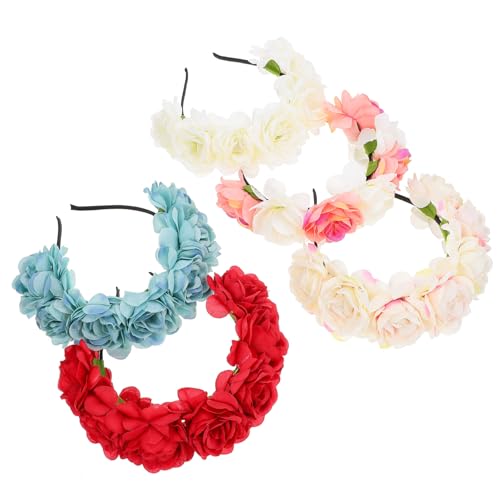 MERRYHAPY 5 Stück Teiliges Haarband mit Künstlichen Rosenblüten Süßer Cosplay Haarschmuck für Party und Fotos Langlebige und Filigrane Verarbeitung Geeignet für Mädchen und Erwachsene MERRYHAPY 5 Stück Teiliges Haarband mit Künstlichen Rosenblüten Süßer Cosplay Haarschmuck für Party und Fotos Langlebige und Filigrane Verarbeitung Geeignet für Mädchen und Erwachsene von MERRYHAPY