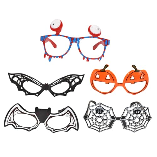 MERRYHAPY 5st Halloween-brille Fledermaus Brille Cosplay-brillen Kürbisgläser Partybrillen Halloween-fledermaus-brille Lustige Brille Halloween-party-ornament Halloween-kostüm-brille Plastik von MERRYHAPY