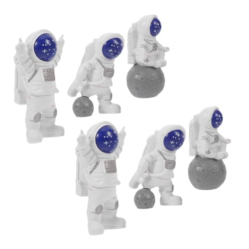 MERRYHAPY 6 Stück Astronaut Resin Figuren Mini Weltraum Deko Kuchen Topper für Kindergeburtstag Shower Tischdekoration Detailreich Farbenfroh Wiederverwendbar MERRYHAPY 6 Stück Astronaut Resin Figuren Mini Weltraum Deko Kuchen Topper für Kindergeburtstag Shower Tischdekoration Detailreich Farbenfroh Wiederverwendbar von MERRYHAPY