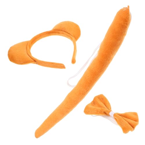 MERRYHAPY Bärenohren Stirnband mit Bärenschwanz und Fliege Weiches Tierkostüm Zubehör für Erwachsene Bequemes Halloween Cosplay Accessoire für Party und Karneval MERRYHAPY Bärenohren Stirnband mit Bärenschwanz und Fliege Weiches Tierkostüm Zubehör für Erwachsene Bequemes Halloween Cosplay Accessoire für Party und Karneval von MERRYHAPY