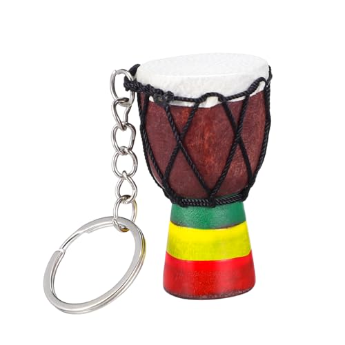 MERRYHAPY Djembe-Schlüsselanhänger Schlüsselanhänger für Musikliebhaber schöner Schlüsselanhänger Afrikanische Dekoration Afrikanische Trommel Schlüsselanhänger Schlüsselanhänger-Dekoration von MERRYHAPY