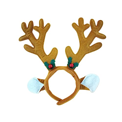 MERRYHAPY Großer Geweihohren Kopfschmuck Für Mit Glocken Festlicher Haarschmuck Für Weihnachten Ideal Für Weihnachten Partys Und Festliche Anlässe Witziger Kopfschmuck Für von MERRYHAPY