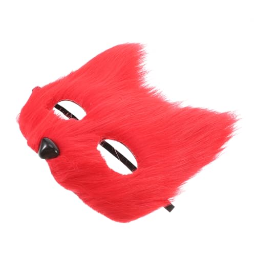 MERRYHAPY Halloween Half Face Fox Maske Realistische Pelztiermaske Für Maskerade Party Cosplay Requisiten Kostümzubehör Und Themenveranstaltungen von MERRYHAPY