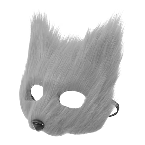 MERRYHAPY Halloween Half Face Fox Maske Realistische Pelztiermaske Für Maskerade Party Cosplay Requisiten Kostümzubehör Und Themenveranstaltungen von MERRYHAPY