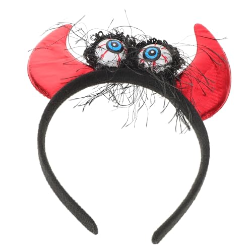 MERRYHAPY Leuchtendes Halloween Teufelshorn Haarreif Bequemer Kopfschmuck mit Augenelementen für Party Karneval Kostüm und Cosplay Leichter Haarschmuck für Damen und Herren MERRYHAPY Leuchtendes Halloween Teufelshorn Haarreif Bequemer Kopfschmuck mit Augenelementen für Party Karneval Kostüm und Cosplay Leichter Haarschmuck für Damen und Herren von MERRYHAPY