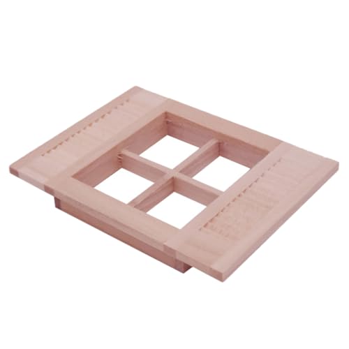 MERRYHAPY Maßstab Puppenhaus Dekoration Fensterladen Zubehör Naturbelassen Detailgetreues Design Langlebig und Handwerklich Gefertigt für Miniaturhäuser und Bastelprojekte MERRYHAPY Maßstab Puppenhaus Dekoration Fensterladen Zubehör Naturbelassen Detailgetreues Design Langlebig und Handwerklich Gefertigt für Miniaturhäuser und Bastelprojekte von MERRYHAPY