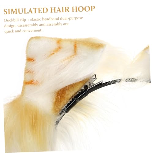 MERRYHAPY Simuliertes Katzenohren Haarreif Orange Weiß Kreatives Cosplay Stirnband Langlebiges Tragbares Party accessoire für Frauen und Mädchen Auffälliger Kopfschmuck für Halloween und MERRYHAPY Simuliertes Katzenohren Haarreif Orange Weiß Kreatives Cosplay Stirnband Langlebiges Tragbares Party accessoire für Frauen und Mädchen Auffälliger Kopfschmuck für Halloween und von MERRYHAPY