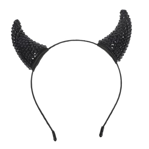 MERRYHAPY Strass Teufelshorn Stirnband mit Kuhhorn Design Halloween Glitzer Haarreif Dämonen Kostüm Kopfschmuck für Karneval Cosplay und Festliche Partys MERRYHAPY Strass Teufelshorn Stirnband mit Kuhhorn Design Halloween Glitzer Haarreif Dämonen Kostüm Kopfschmuck für Karneval Cosplay und Festliche Partys von MERRYHAPY