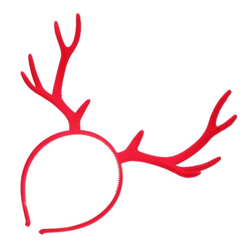 MERRYHAPY Weihnachtlicher Damen Haarreif mit Großen Roten Hirschgeweihen Vielseitiges Party und Bühnenzubehör für Erwachsene Leichtes Cosplay Haarband für Festliche Indoor Deko MERRYHAPY Weihnachtlicher Damen Haarreif mit Großen Roten Hirschgeweihen Vielseitiges Party und Bühnenzubehör für Erwachsene Leichtes Cosplay Haarband für Festliche Indoor Deko von MERRYHAPY