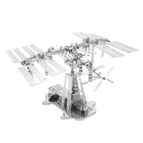 METAL-TIME Internationale Raumstation Modell, ISS Raumstation Metall Modellbausatz 3D Metall Modellbausatz zum Bauen für Erwachsene, Modell Raumstation Astronauten Lodge von METAL-TIME