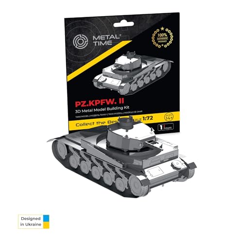 METAL TIME PZ.KPFW. II, 3D-Puzzles für Erwachsene oder Jugendliche, DIY-Metallpuzzle-Modellbausatz, 3D-Metallmodell-Denkaufgabe – tolle Geschenkidee, 42 Teile. METAL TIME PZ.KPFW. II, 3D-Puzzles für Erwachsene oder Jugendliche, DIY-Metallpuzzle-Modellbausatz, 3D-Metallmodell-Denkaufgabe – tolle Geschenkidee, 42 Teile. von METAL-TIME