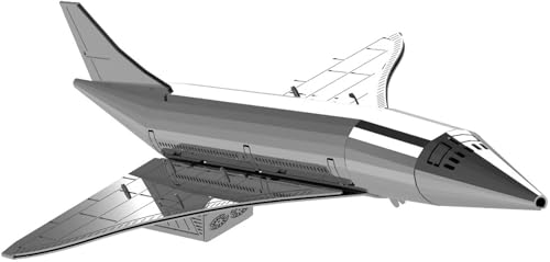 METAL-TIME Supersonic Legend Metall Concord Modell Frachtflugzeug Montieren Modellbausatz 3D Modell DIY Kit Flugzeug Arbeitsmodell 7 Stück von METAL-TIME