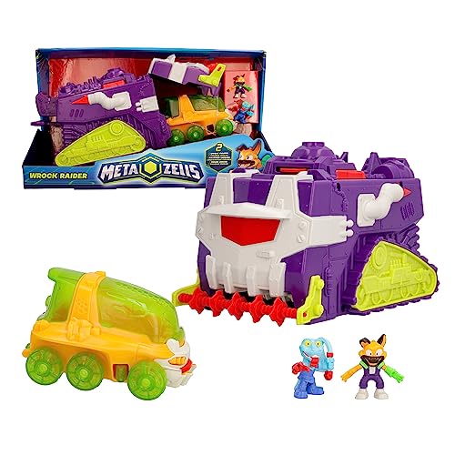 METAZELLS Wrock Raider - Großes Fahrzeug mit vielen Funktionen inkl. weiteres kleineres Fahrzeug und Metazells-Figuren - optimales Geschenk für Jungen und Mädchen +4 Jahre von METAZELLS Imc toys