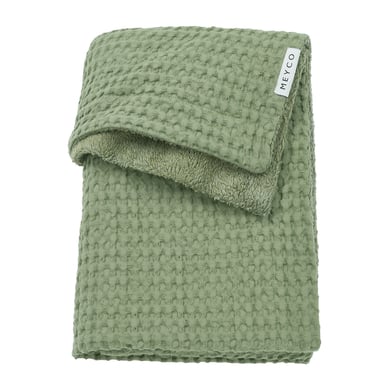 MEYCO Babydecke Waffle Teddy olive green 75 x 100 cm von MEYCO