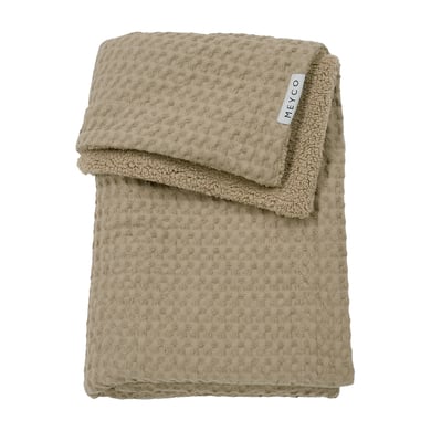 MEYCO Babydecke Waffle Teddy taupe 100 x 150 cm von MEYCO