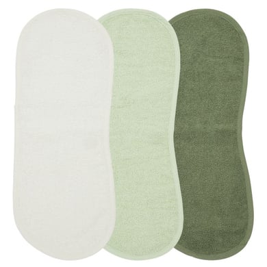 MEYCO Spucktücher XL 3er Pack Offwhite/Soft Green/Forest Green von MEYCO