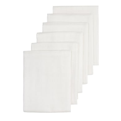 Meyco Mullwindeln 6er-Pack weiß 70 x 70 cm von MEYCO