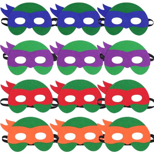 MEZHEN Masken Kinder Kindermaske Turtle Tiermasken Kindermasken Tiere Masken Mitgebsel Party Favors Halloween Weihnachten Geburtstag Cosplay Karneval Geburtstagsparty von MEZHEN