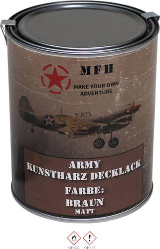 MFH - Military & Adventure 40361 Farbdose Army BRAUN Braun (matt) 1l von MFH - Military & Adventure