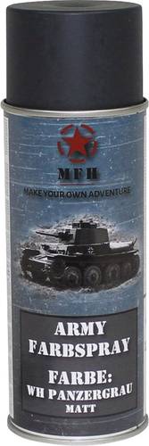 MFH - Military & Adventure 40352 Farbspray WH PANZERGRAU matt RAL 7016 400ml Panzer-Grau (matt) 1 St von MFH - Military & Adventure