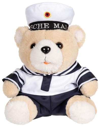 MFH Teddybär, "Marine", mit Anzug und Kappe, ca. 28 cm von MFH