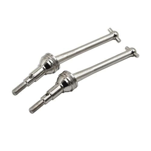 MFHgLKT 2PCS Metall Antriebswelle Kompatibel Mit 1/16 RC Auto Modelle 16207 16208 14209 14210 Upgrade Ersatzteile(Silver) von MFHgLKT