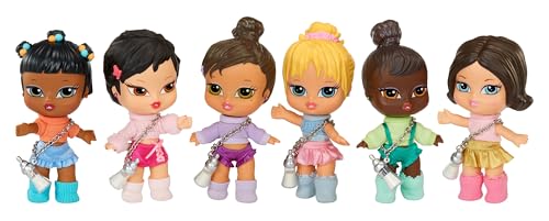 Bratz Babyz Runwayz - 1 Sammel-Modepuppe mit Modischem Outfit aus dem Sortiment, Niedliche Babypuppe mit Halskette, die auch Als Schlüsselanhänger Dient - Kinderspielzeug - Ideal für Kids ab 6 Jahre von MGA Entertainment