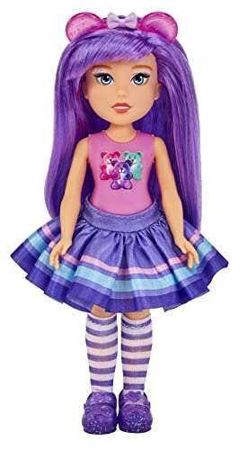 MGA Dream Bella Kleine Candy Prinzessin - Aubrey - Gummibärchen-Motiv mit Bonbonduft, 14 cm - Scratch 'N Sniff Etikett, langes, lila Haar, Stirnband und modische Accessoires - Für Kinder ab 3 Jahren von MGA Entertainment