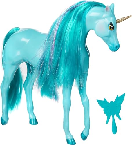 MGA Dream Ella Unicorn - Blaugrünes Einhorn zum Sammeln - OCEAN - Geeignet für 29 cm große Modepuppen - Fördert das fantasievolle Spiel - Für Kinder ab 3 Jahren von MGA Entertainment