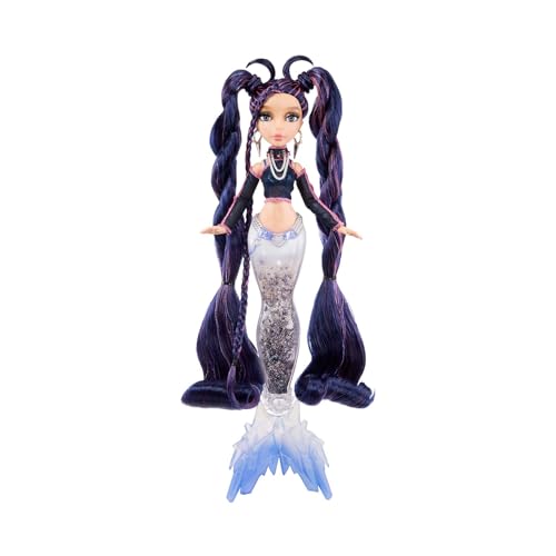 Mermaze Mermaidz Winter Waves - NERA - Meerjungfrauen-Puppe, Flosse mit Farbwechsel, Schwanz mit Glitzerfüllung und Accessoires - Für Kinder und Sammler ab 4 Jahren von MERMAZE MERMAIDZ