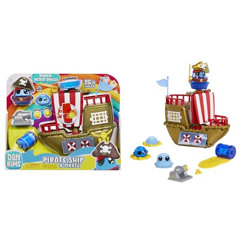 MGA Entertainment DohKins Pirate Ship Playset & Pirate - Knete Trocknet Nie Aus, Glutenfrei, Geeignet für Sammler und Kinder ab 3 Jahren MGA Entertainment DohKins Pirate Ship Playset & Pirate - Knete Trocknet Nie Aus, Glutenfrei, Geeignet für Sammler und Kinder ab 3 Jahren von MGA Entertainment
