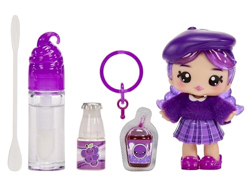 YUMMILAND Lipgloss Puppe - Greta Grape - Duftende Puppe mit DIY Lipgloss-Set - Geeignet für Kinder ab 4 Jahren von Yummiland