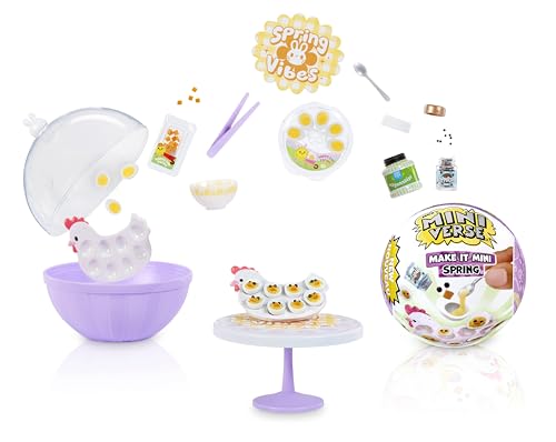 MGA's Miniverse 523710-EUC Frühlingsmotiv Make It Mini Spring-Seasonal, DIY-Spielset, Basteln mit Harz, Lebensmittel-Nachbildungen, für Sammler & Kinder ab 8 Jahren, Nicht ESSBAR von MGA's Miniverse