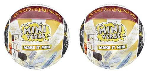 MGA's Miniverse Make It Mini Der Herr der Ringe Mini-Sammlerstücke, 2er-Pack, Blindverpackung, DIY, Harzspiel, Nachbildungen, Nicht essbar, Sammler, ab 8 Jahren von MGA's Miniverse