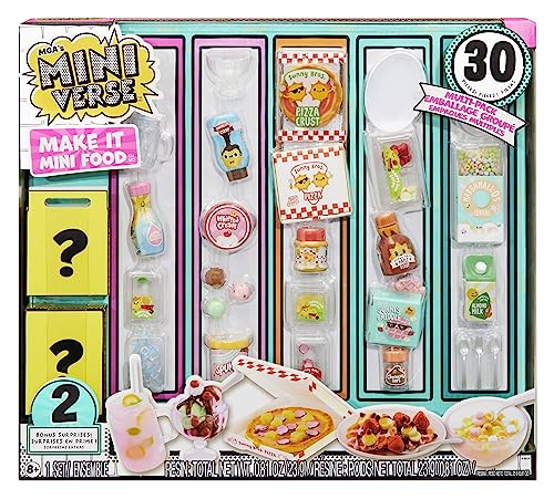 MGA's Miniverse - Make It Mini-Food-Multipack — DIY-Spielset mit UV-Licht, nachgebildeten Lebensmittelzutaten und Harzspielzeug — nicht essbar — geeignet für Kinder ab 8 Jahren von MGA's Miniverse