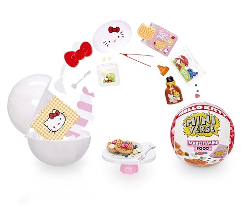 MGA's Miniverse Make It Mini Food Sanrio Hello Kitty - Sammlerstücke, Geheimnisvolle Blindverpackung, Basteln mit Harz, Lebensmittel-Nachbildungen, Neuheit, für Sammler & Kinder ab 8, Nicht ESSBAR von MGA's Miniverse