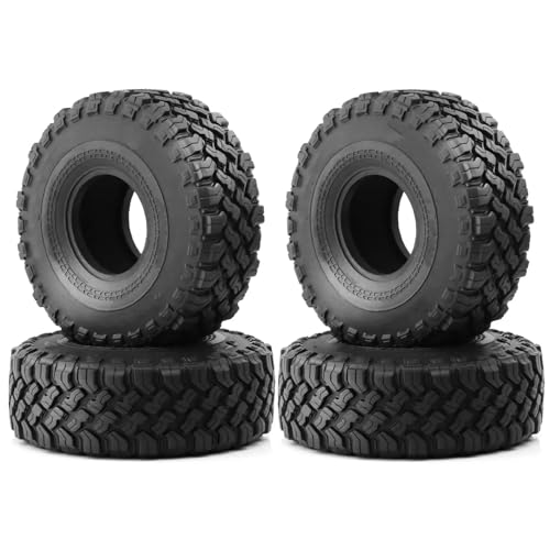 Für Axial Für Scx10 Für Capra Für Traxxas Für Trx4 D90 Für Redcat 1/10 Rc Crawler Auto 4 Stücke 115mm 1,9 "Weiche Gummi Reifen Rad Reifen RC Auto Zubehör von MGHGFYTAS