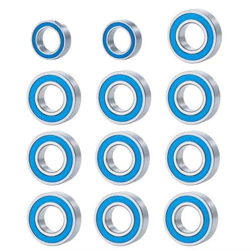 Kompatibel Mit Tamiya Blackfoot Monster Für Beetle Fast 1/10 RC-Auto-Upgrade-Teile, 12-teiliges Metall-Radnaben-Achsen-Dichtungslager-Kit RC Autozubehör Kompatibel Mit Tamiya Blackfoot Monster Für Beetle Fast 1/10 RC-Auto-Upgrade-Teile, 12-teiliges Metall-Radnaben-Achsen-Dichtungslager-Kit RC Autozubehör von MGHGFYTAS