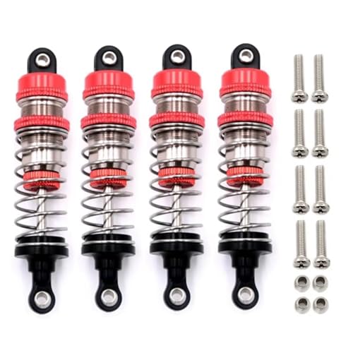 Kompatibel Mit WLtoys 144001 144010 124007 124016 124017 124018 1240190 RC-Autoteile L67A 4-teiliger Metall-Öl-Stoßdämpferdämpfer RC-Autoteile Kompatibel Mit WLtoys 144001 144010 124007 124016 124017 124018 1240190 RC-Autoteile L67A 4-teiliger Metall-Öl-Stoßdämpferdämpfer RC-Autoteile von MGHGFYTAS