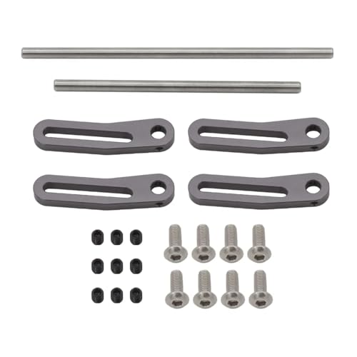 MGHGFYTAS Für Crawler Für SCX10 Für Capra Für Dodge 1/10 RC Fernbedienung Auto Zubehör Stoßstange Bull Bar Metall Vorne Und Hinten Modulare Upgrade Teile RC Auto Zubehör(Gray) von MGHGFYTAS